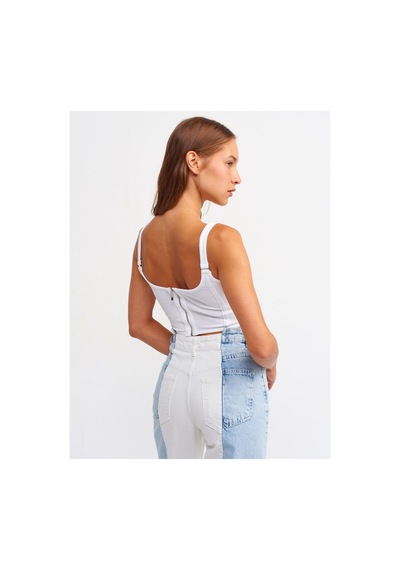 Rouge Basıc Dlv 3793 Korse Top Beyaz
