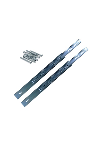 27 Mm X 27,8 Cm Bilyalı Dolap Çekmece Rayı Gümüş