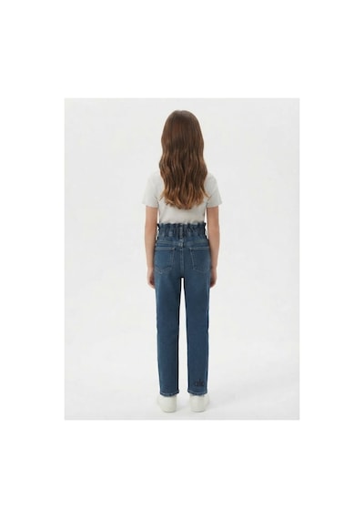 Gülerçocuk Koyu Mavi Kız Çocuk Yüksek Bel Lastikli İspanyol Paça Baskılı Kot Pantolon Mavi - 932113170 Mavi Gülerçocuk Koyu Mavi Kız Çocuk Yüksek Bel Lastikli İspanyol Paça Baskılı Kot Pantolon Mavi - 932113170 Mavi