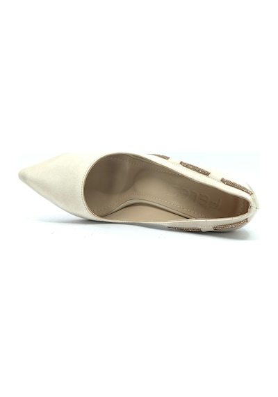 Feles 18-137 Yanı Şerit Taşlı Abiye Kadın Topuklu Ayakkabı Stilet 001