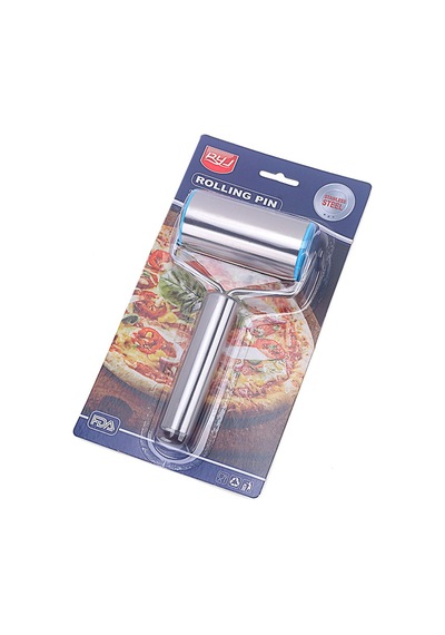 Metal Saplı Rulo Hamur Açıcı Merdane Pürüzsüz Oklava Pizza Börek Açma Silindir