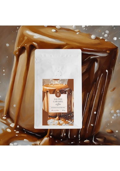 Mim And More Salted Caramel Coffee Tuzlu Karamel Aromalı Kahve Çekirdek Kahve 200 G
