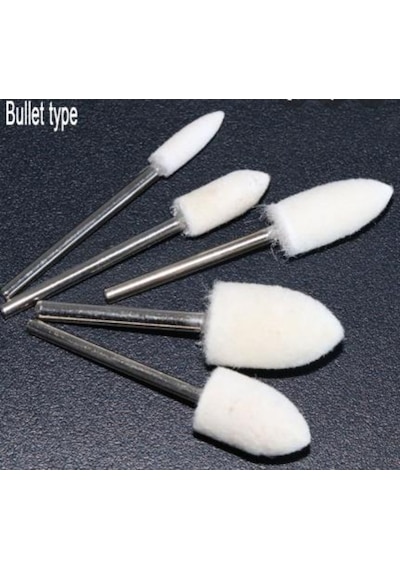 10X15 Polisaj Keçesi Saplı 3Mm Konik