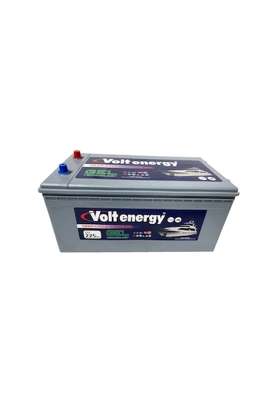 Volt Energy 12 V 225 Amper Deep Cycle Marin Jel Nanocarbon Akü