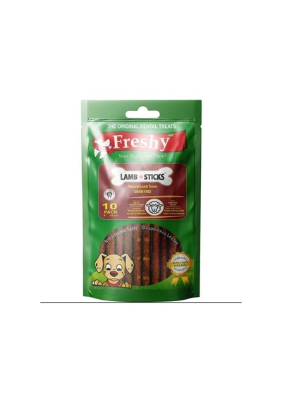 Freshy Lamb Sticks %95 Taze Kuzu Etli Çubuk Köpek Ödülü 12 Cm 10 Adet