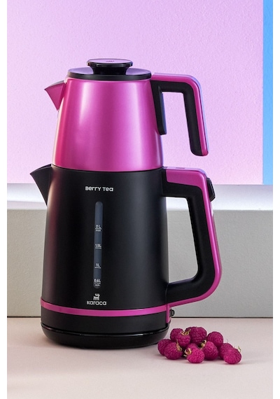 Karaca Berry Tea XL 2in1 Çelik Demlikli Çay Makinesi ve Kettle
