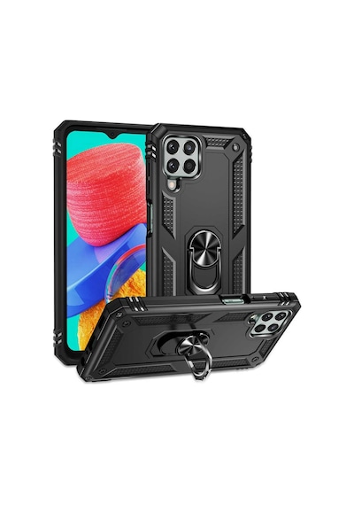 Galaxy M33 Kılıf Zore Vega Yüzüklü Standlı Zırh Kılıf