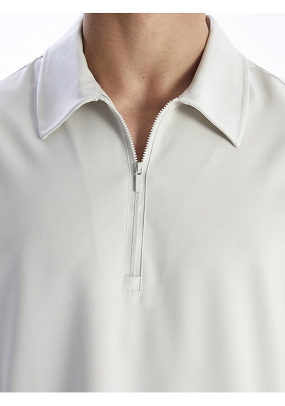 Lcw Vision Bej Regular Fit Kısa Kollu Erkek Gömlek