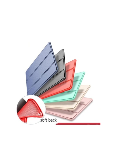 Apple Uyumlu iPad 9. Nesil 10.2" Kılıf Arkası Silikon Smart Case A2602 A2603 A2604 A2605