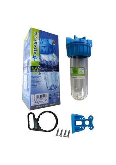 Lotto Filters Atlas Daire Girişi 10'' Housing Ve Yıkanabilir Filtre 50 Micron