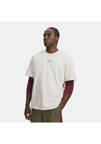 Under Armour Ua M Hwt Metal Logo Ss Erkek T-shirt 6013618-110 Beyaz