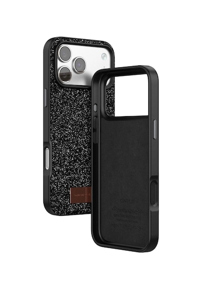 Onegif Apple İphone 17 Pro Max Bright Simli Kapak - Siyah - Siyah