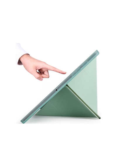 Galaxy Tab A7 10.4 T500 2020 Kılıf Uyumlu Zore Tri Folding Kalem Bölmeli Standlı Kılıf-kırmızı Tablet Kılıfı