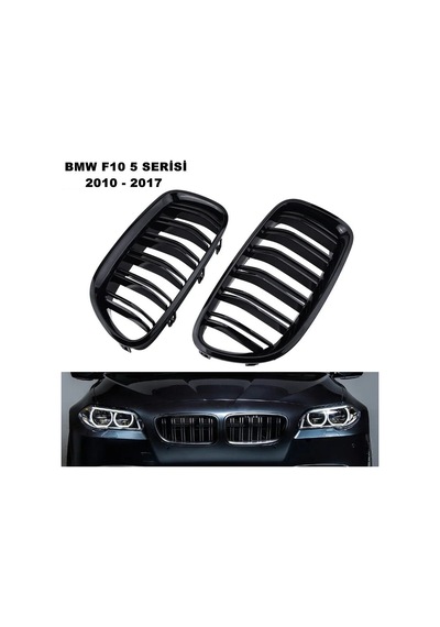 Bmw 5 Serisi F10 M4 Ön Panjur Böbrek Izgara Çift Çizgi Piano Black 2009-2017 Arası
