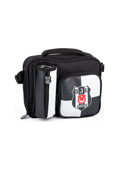 Beşiktaş Bjk 1903 Logo Desenli Okul Beslenme Çantası - Siyah/beyaz - 25362 Beyaz - Siyah
