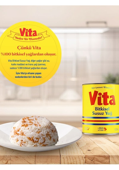 VITA BITKISEL SUSUZ MARGARIN 2 L + 1 L