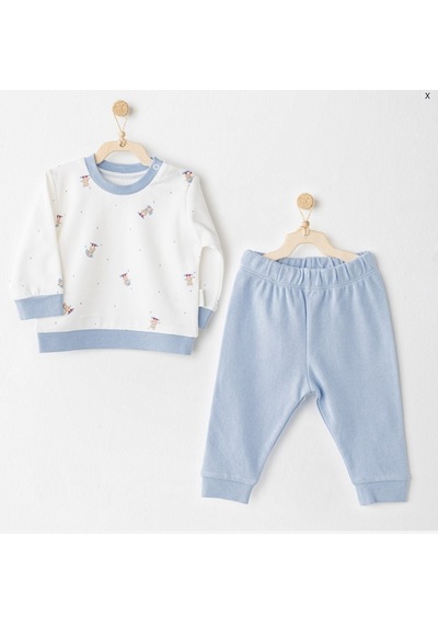 Andywawa Bebek Takım - Andywawa - Mavi - 12-18 Ay - Ac26074-mavi-12-18 Ay