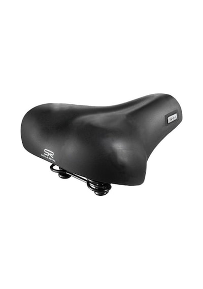 Selle Royal Sky Astrale Unisex Yaylı Geniş Rahat Bisiklet Sele Siyah - Neon Turuncu