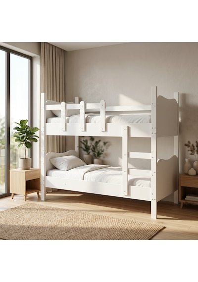 Cozy Merdivenli Ayrılabilen Ranza 90x190cm %100 Mdf 190 x 90