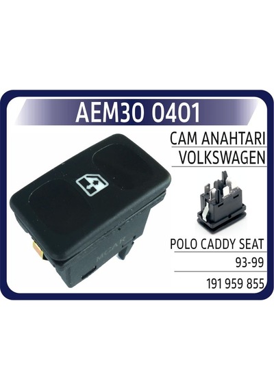 Aem Cam Anahtarı Vw Polo Caddy Seat 93-99 Aem30 0401 191959855