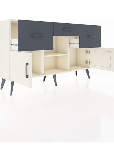 Arges Konsol Tek Raflı 3 Çekmeceli 3 Kapaklı 132x30x83 Aytaşı-aytaşı/antrasit Aytaşı/antrasit Arges Konsol Tek Raflı 3 Çekmeceli 3 Kapaklı 132x30x83 Aytaşı-aytaşı/antrasit Aytaşı/antrasit