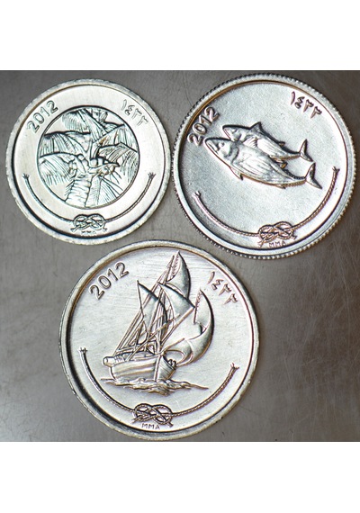 Maldivler 1-5-10 Laari 2012 Çil Set.