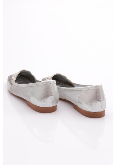 Dgn Y199 Kadin Düz Burun Babet Y199-1510-R4275 Gümüş