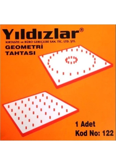 Çift Taraflı Geometri Tahtası - Lastikli