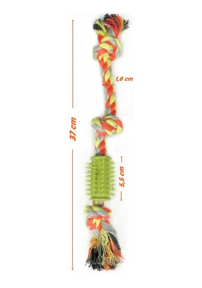 Nunbell Diş Kaşıma Düğümlü Diş İpi Köpek Oyuncağı 37 CM