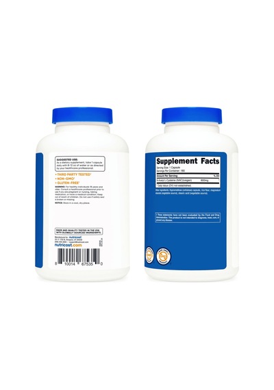 Nutricost N-acetyl L-cysteine N.a.c 600mg, 180 Capsules.abd...