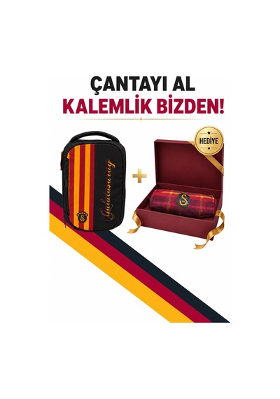 Me Çanta Galatasaray Lisanslı Sırt Çantası Ve Kalem Çantası Siyah