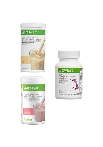 Herbalife Beyaz Çikolatalı, Vanilyalı Shake Ve Kadın Vitamini Birer Adet