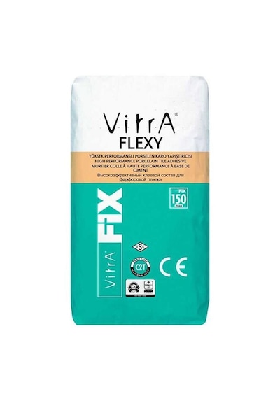 VitrA Fix Flexy Teknik Porselen Karo Yapıştırıcısı 25 kg F17403025