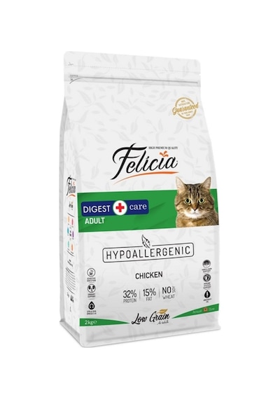 Felicia Tavuklu ve Hamsili Düşük Tahıllı Yetişkin Kedi Maması 2 KG