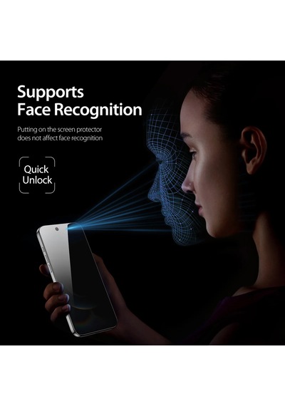 Apple Uyumlu   iPhone 16 Pro Max ''ESD ANTI-STATIC'' Gizli Hayalet Cam Ekran Koruyucu