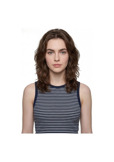 Crop Kadın Top Lacivert