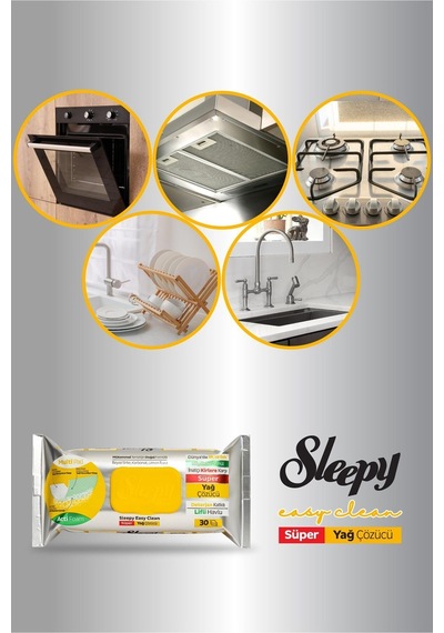 Easy Clean Süper Yağ Çözücü Yüzey Temizlik Havlusu&mendili 30 Yaprak Diğer