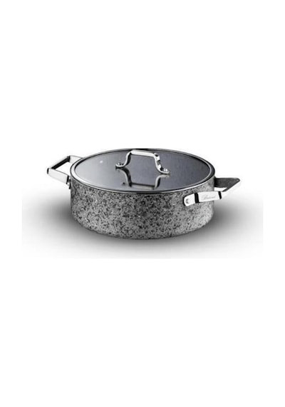 Brioni Stone Age 22 Cm Basık Tencere Gri