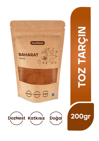Doznest Toz Tarçın 200 Gr Premium Kalite Doğal, Katkısız, Taze Öğütülmüş Ve Yoğun Aromalı