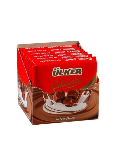 Ülker Kare Çikolata 6x60g Sütlü - Yumuşacık Ağızda Eriyen Lezzet 5'li Avantaj Paketi - 5 Adet Tarı