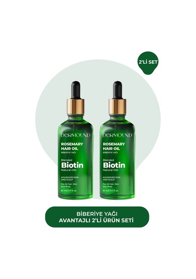 Dermoend Biotin Saç Bakım Yağı 2'li