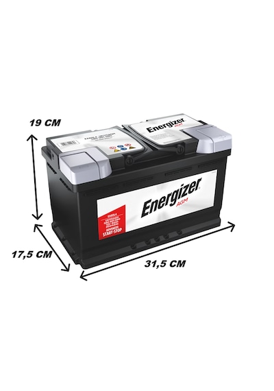 Energizer Premium Start-stop Agm 12 V 80 Ah Akü