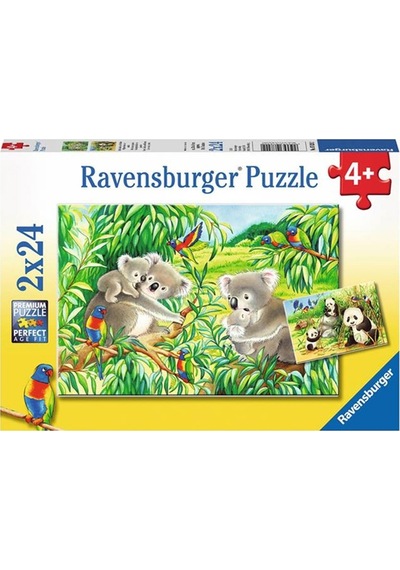 Ravensburger Puzzle 2X24 Parça Koalas Pandas 78202