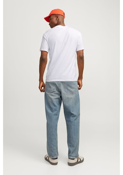 Jack & Jones JJECALEB Erkek  Beyaz Tişört