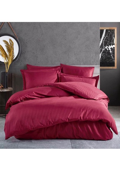 Çift Kişilik Su Yollu Saten Nevresim Takımı Polycotton 001