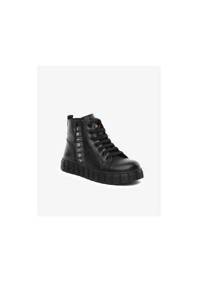 Greyder Kız Çocuk Siyah Hakiki Deri Sneaker Bot 5k5nb66650 Sıyah Floter