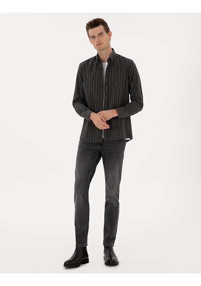 Pierre Cardin Erkek Antrasit Gömlek Desenli 50316765-vr006 Antrasit