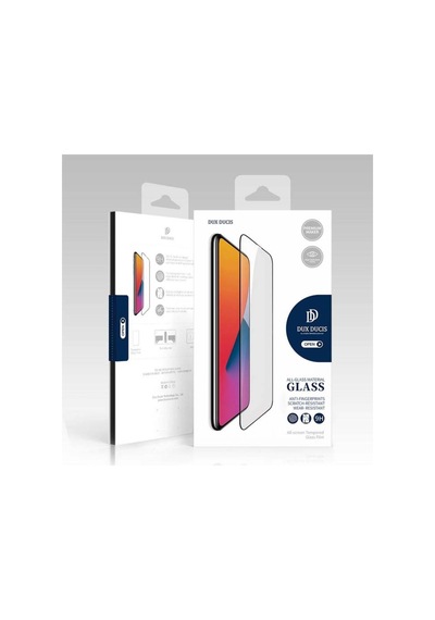 Dux Ducis Apple Uyumlu iPhone 12 Pro Max 6.7Inç Tempered Cam Ekran Koruyucu 1 Siyah