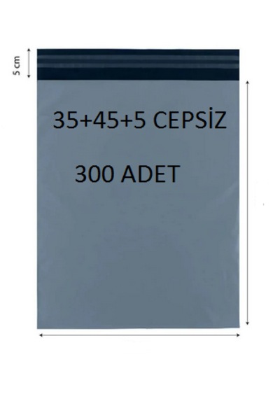 35x45+5 300 Adet Cepsiz Kargo Poşeti Cac Plastik