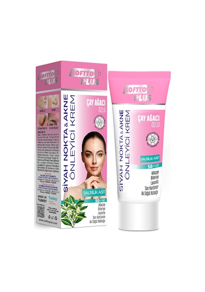 Softto Plus Akne ve Sivilce Önleyici Krem 50 ML
